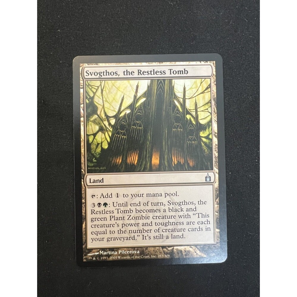 Svogthos, The Restless Tomb Ravnica City of Guilds Mtg Magic Card Land 285 LP